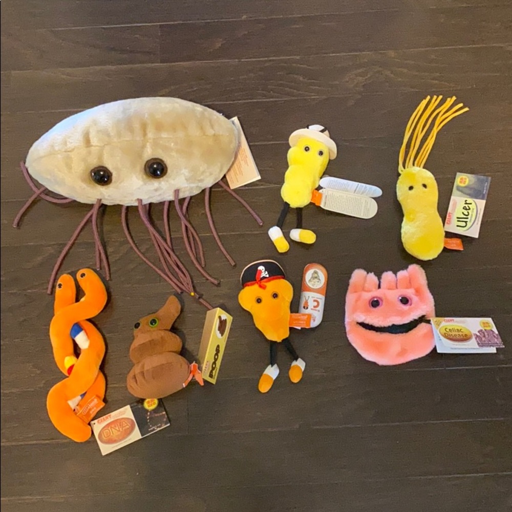 Assorted Giant Microbes Plush Collectibles
